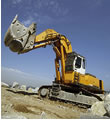 Granite quarrying with heavy machines